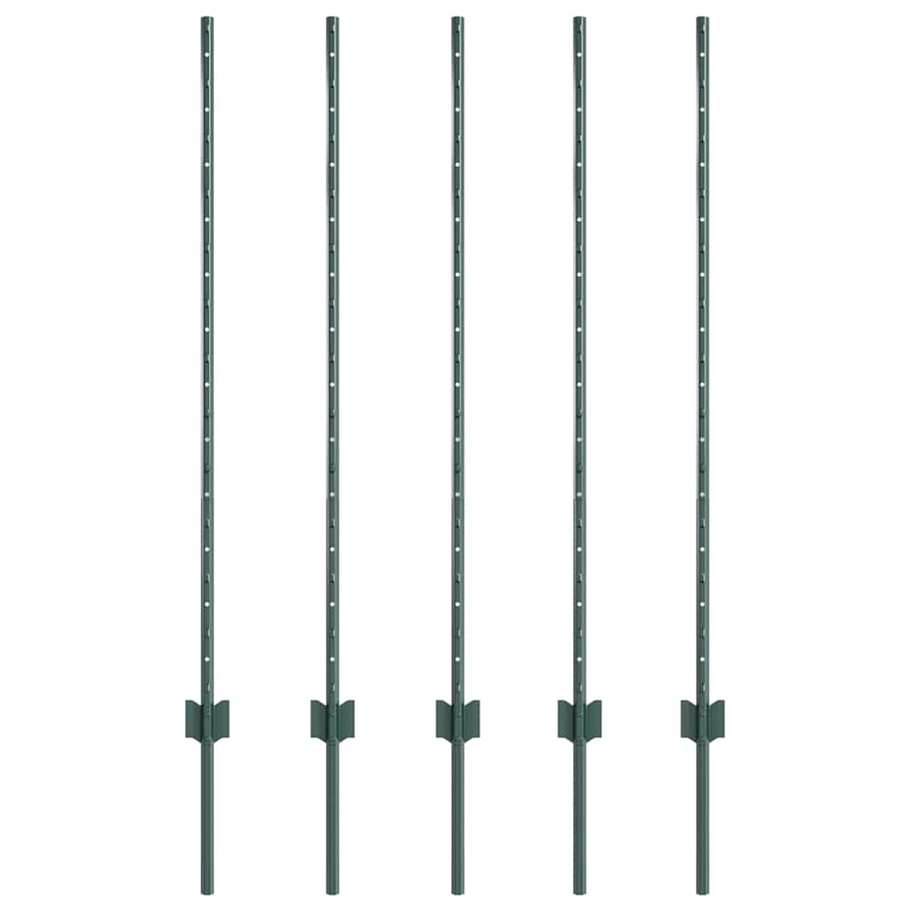 Tvorelės stulpas 5 pcs Žalia 120 cm Plienas