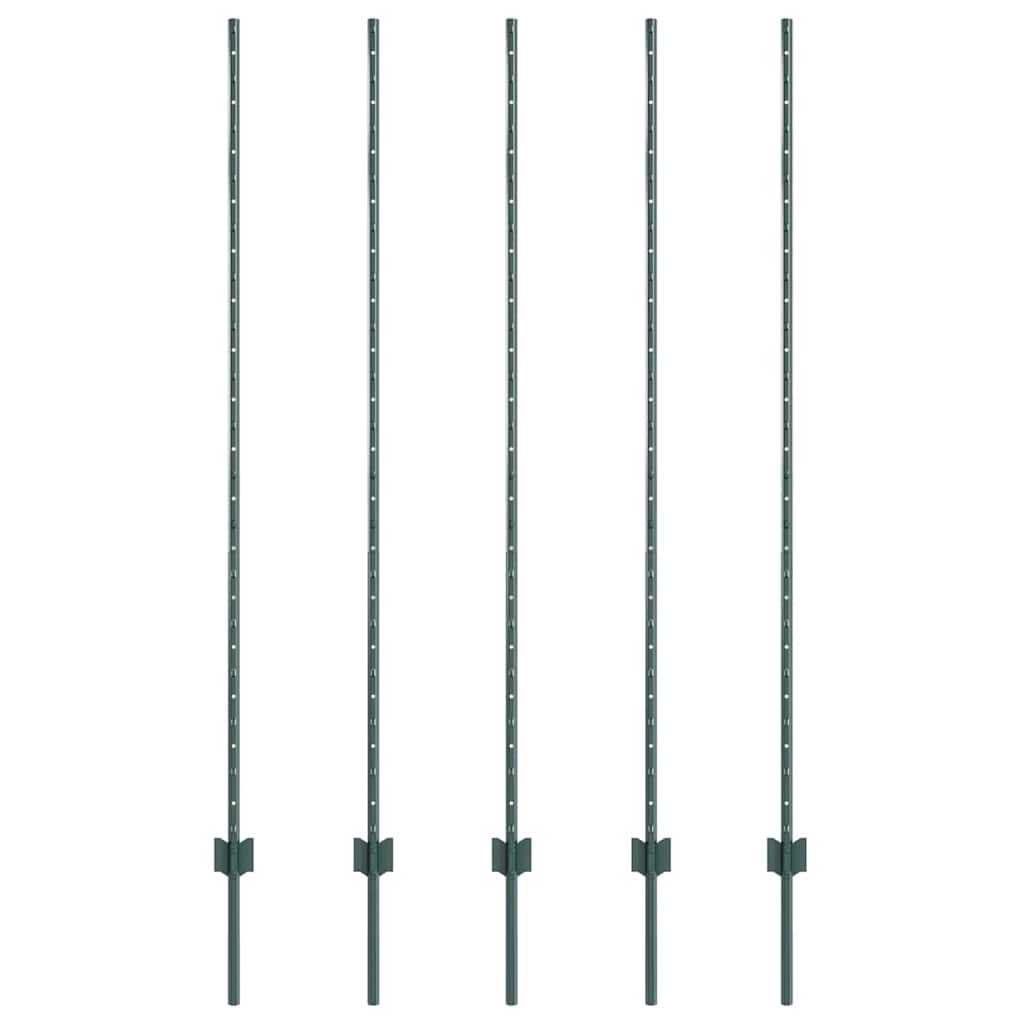 Žogu stabs 5 gab. Zaļš 150 cm Tērauds