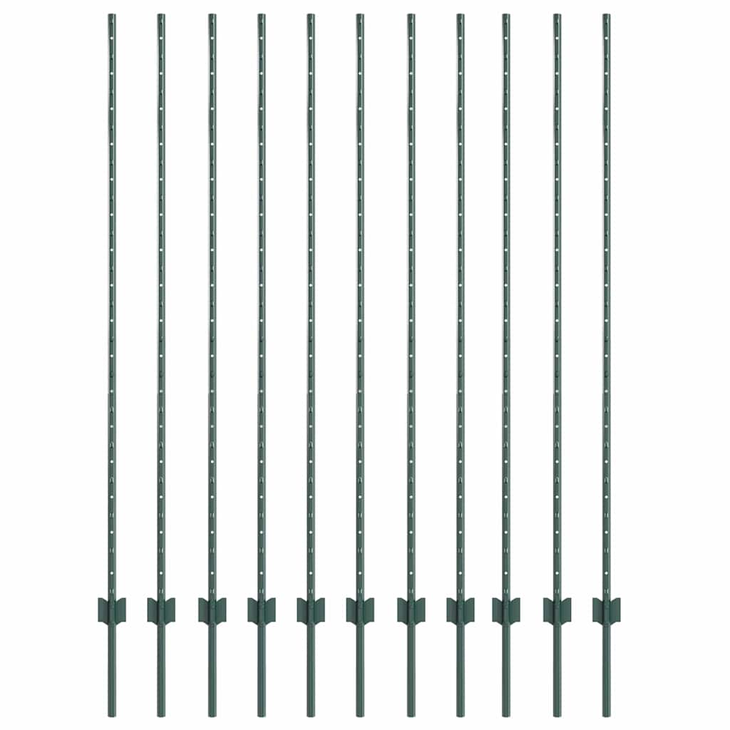 Tvorelės stulpas 11 pcs Žalia 160 cm Plienas