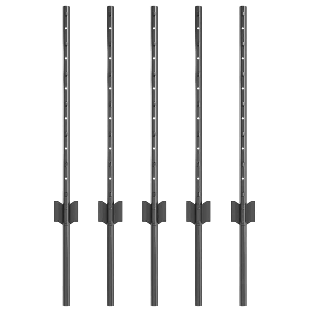Tvorelės stulpas 5 pcs Pilka 60 cm Plienas