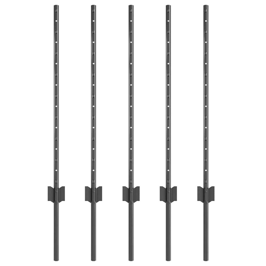 Tvorelės stulpas 5 pcs Pilka 80 cm Plienas