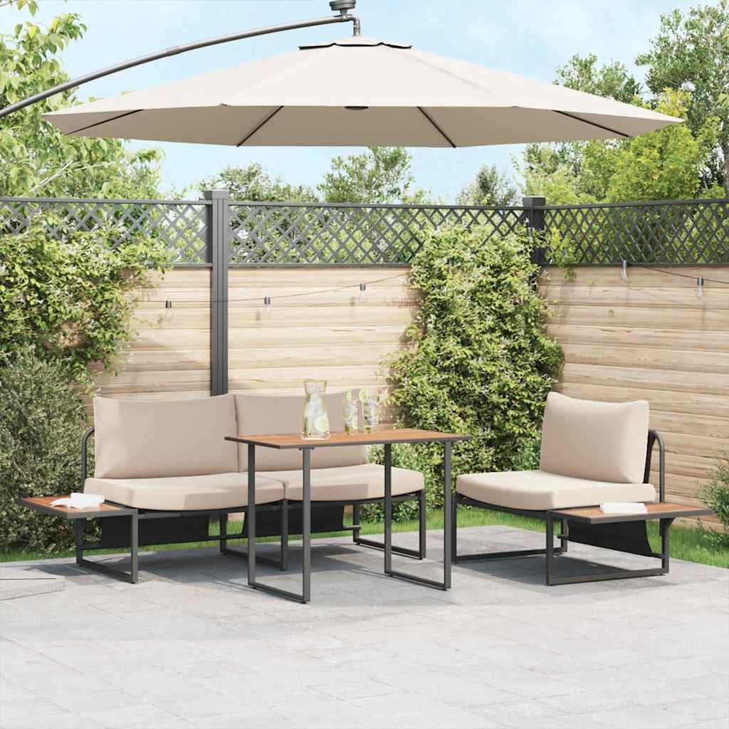 Sodo stalas Ruda 100 x 55 x 70 cm Plienas ir DPC