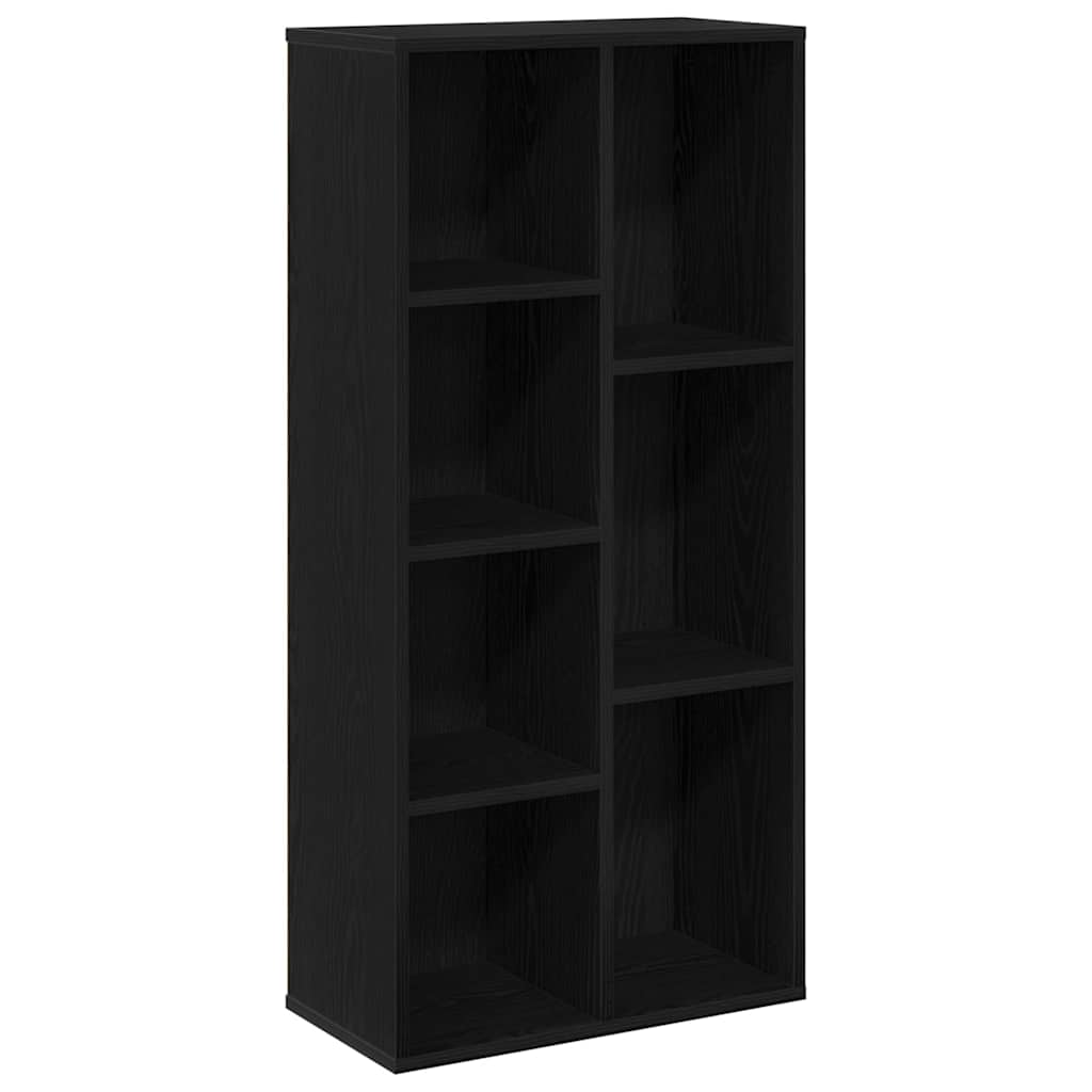 Black oak bookcase 50 x 25 x 105 cm Engineered wood