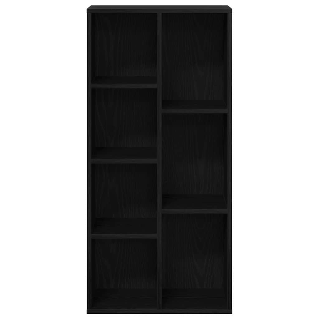 Black oak bookcase 50 x 25 x 105 cm Engineered wood