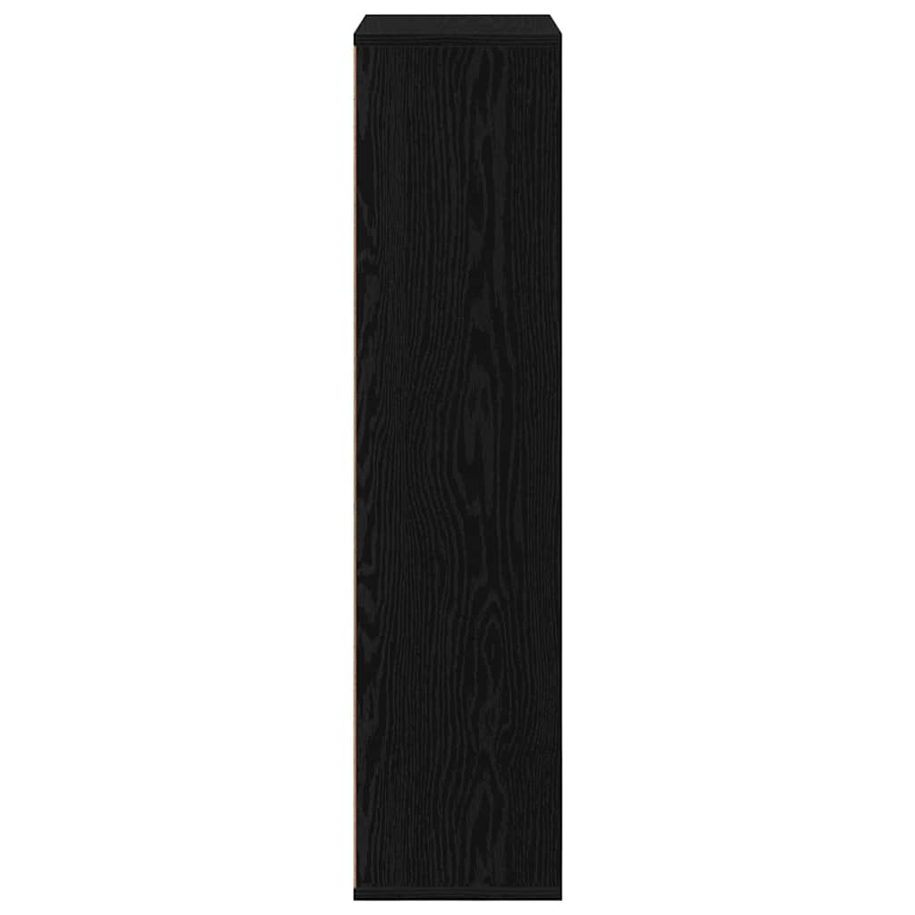 Black oak bookcase 50 x 25 x 105 cm Engineered wood