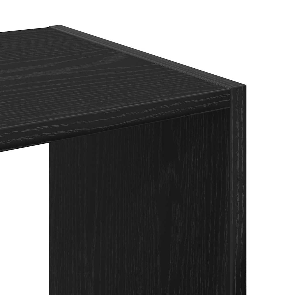 Knygų lentyna juoda ąžuolo 68.5 x 32 x 68.5 cm Apdirbta mediena