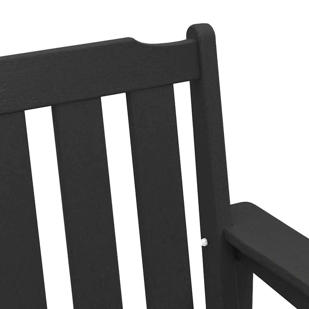 juodas sodo suolas 120 cm HDPE
