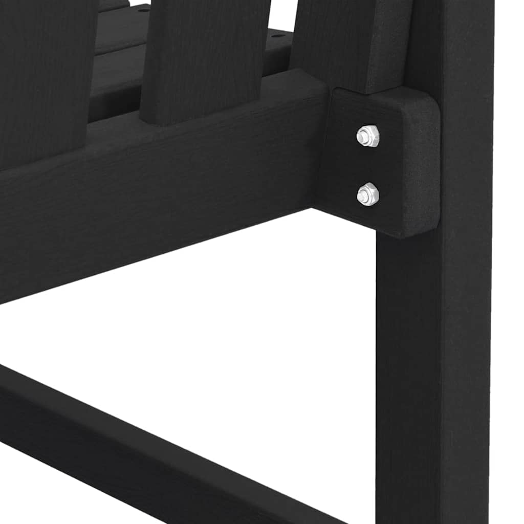 juodas sodo suolas 120 cm HDPE