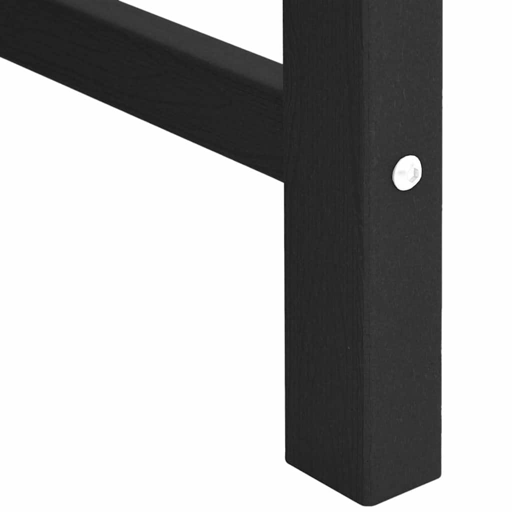 juodas sodo suolas 120 cm HDPE