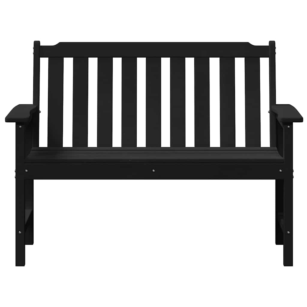 Dārza sols ar spilvenu Melns 120 x 59 x 88cm HDPE