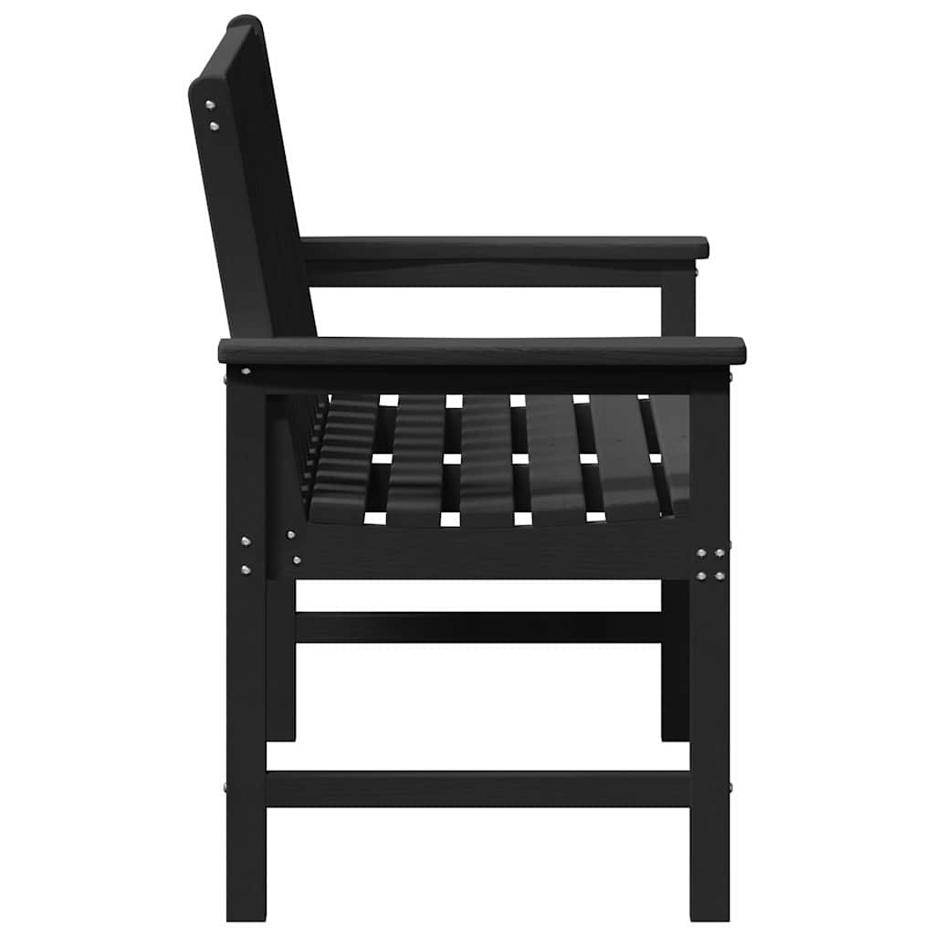 Dārza sols ar spilvenu Melns 120 x 59 x 88cm HDPE