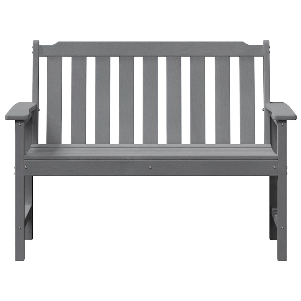 Sodo suolas su pagalve Šviesiai pilka 120 x 59 x 88cm HDPE
