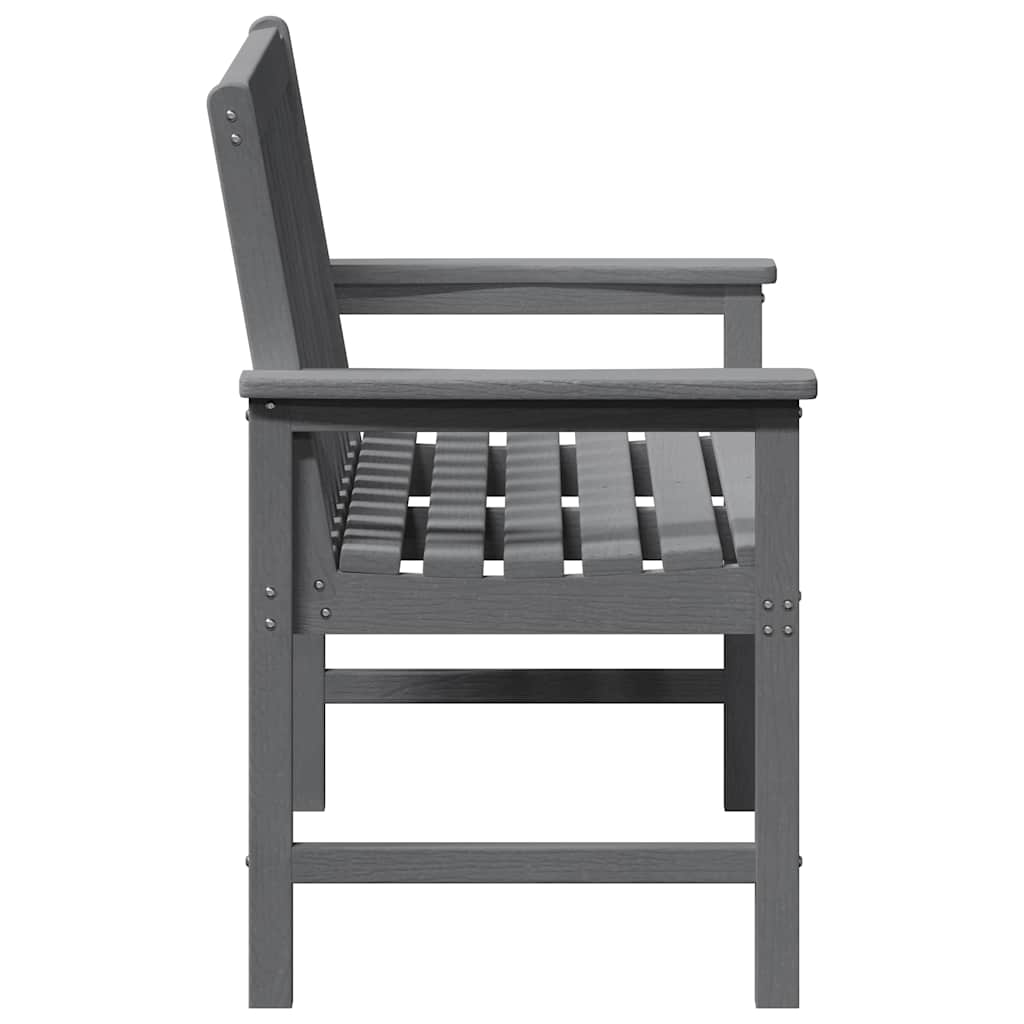 Sodo suolas su pagalve Šviesiai pilka 120 x 59 x 88cm HDPE