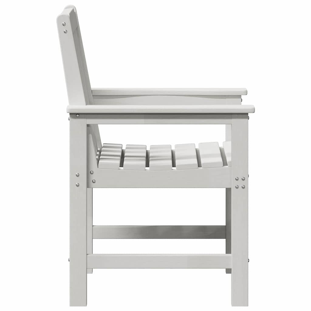 Dārza krēsls 2 gab. balts 65,5 x 59 x 88 cm HDPE