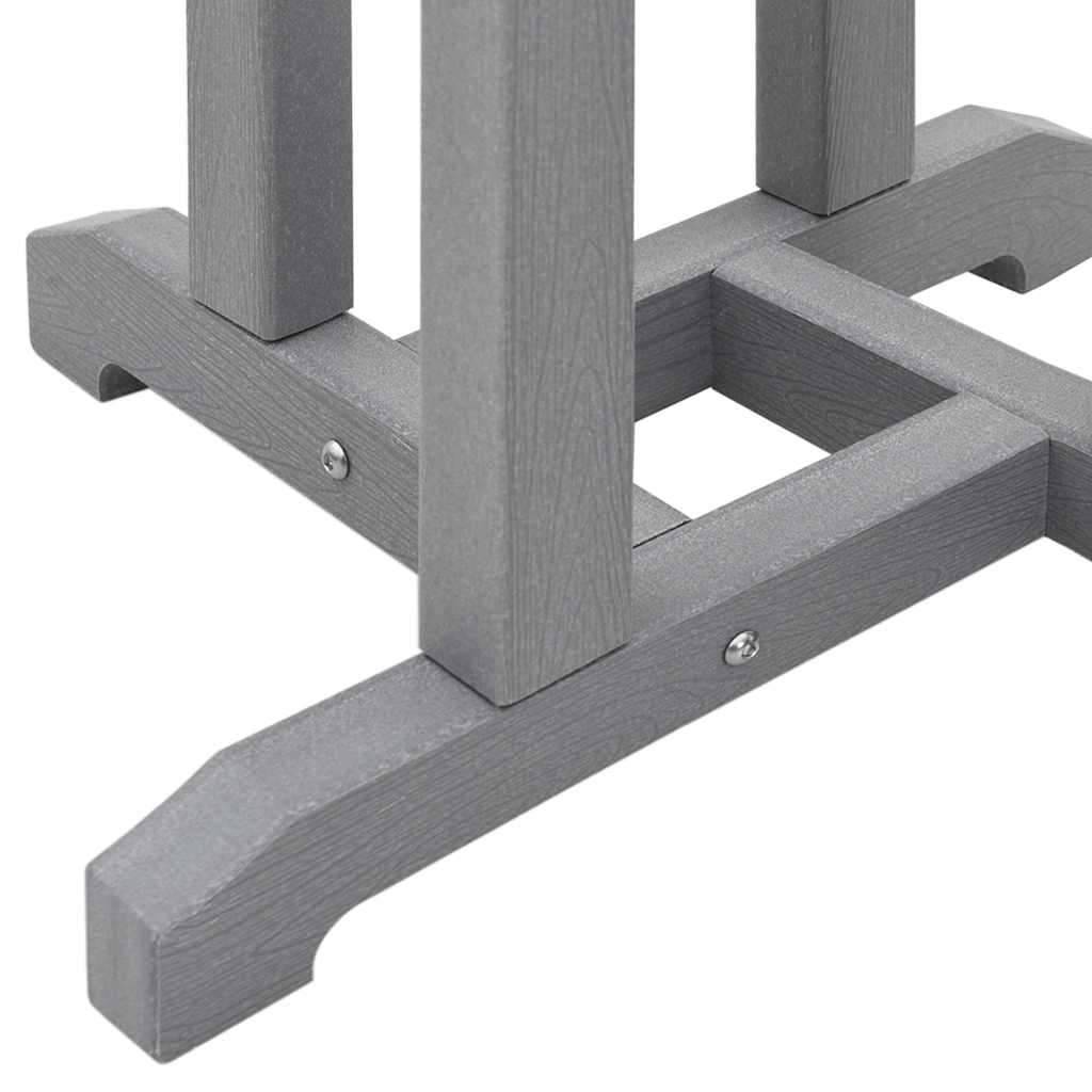 Bar table Light gray 55 x 55 x 107 cm Polyethylene