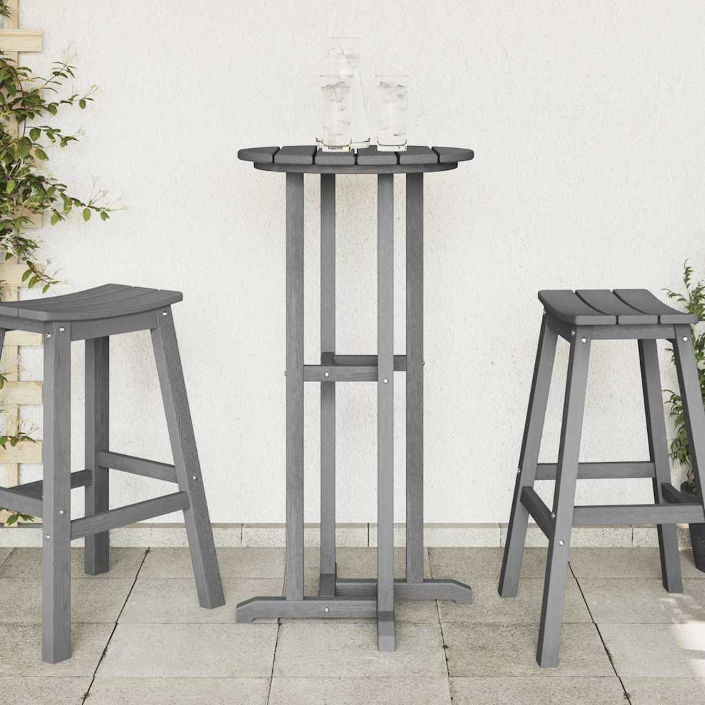 Bar table Light gray 55 x 55 x 107 cm Polyethylene