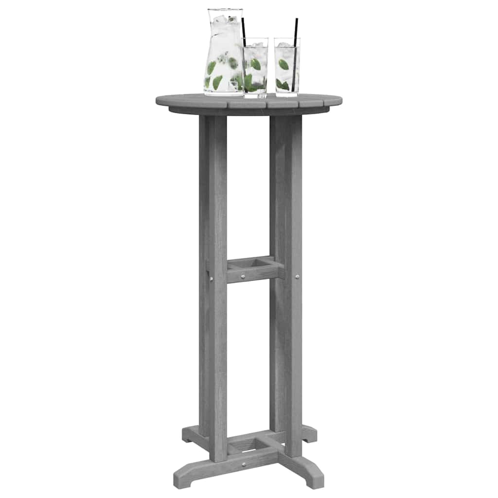 Bar table Light gray 55 x 55 x 107 cm Polyethylene