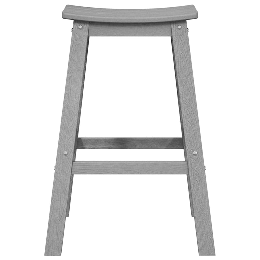 Baro taburetė 2 pcs Šviesiai pilka 52 x 43 x 73.5 cm HDPE
