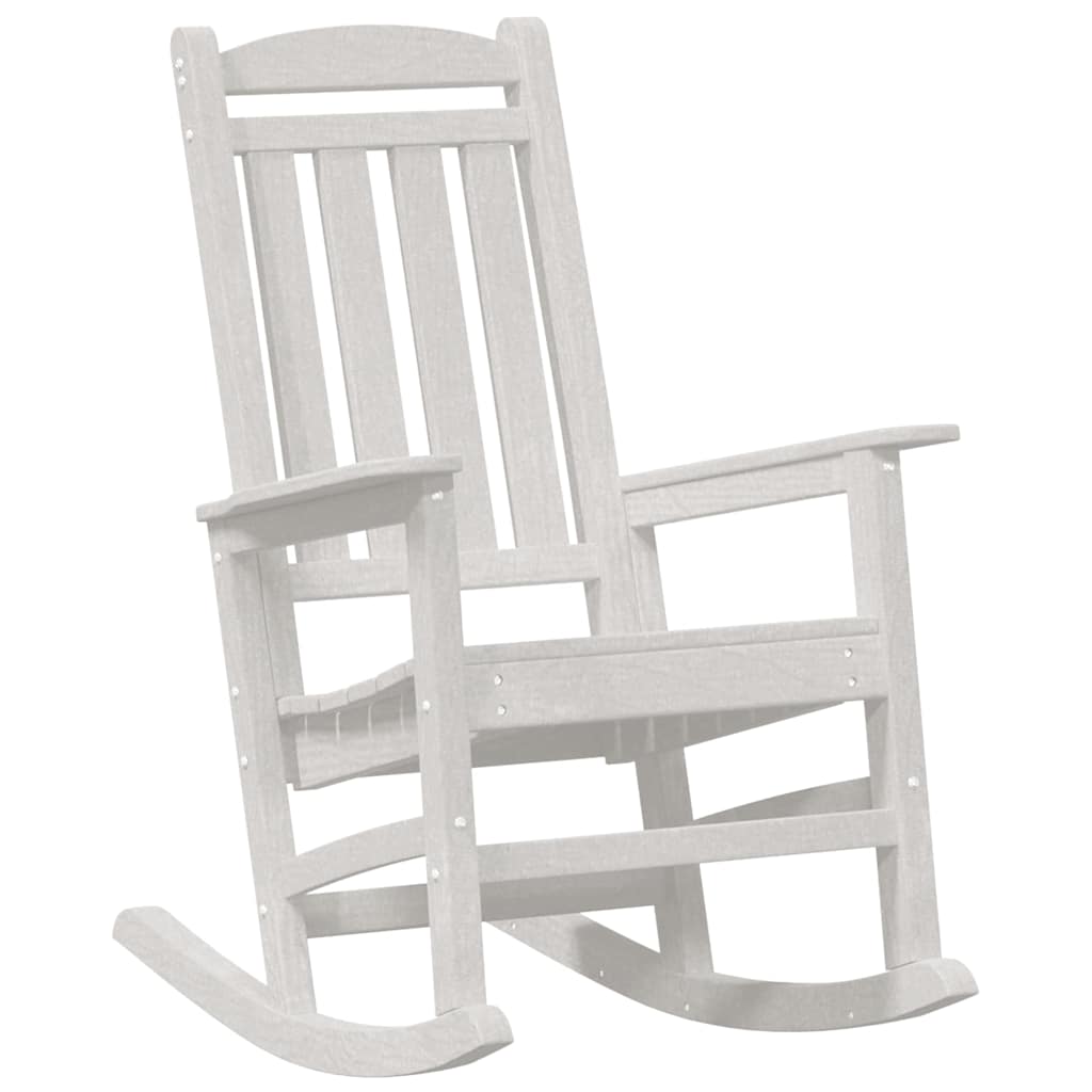 Dārza šūpuļkrēsls Balts 92 x 70 x 108cm HDPE