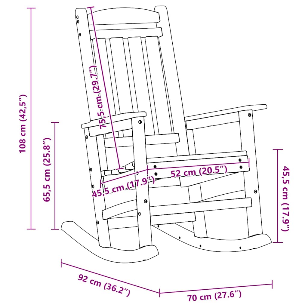 Sodo supamoji kėdė Šviesiai pilka 92 x 70 x 108cm HDPE