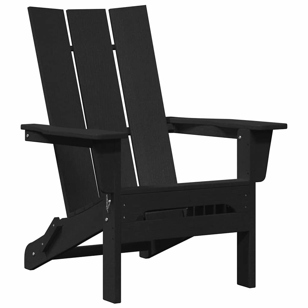 Sulankstoma Adirondack kėdė Juoda 74.5 x 80.5 x 90cm HDPE