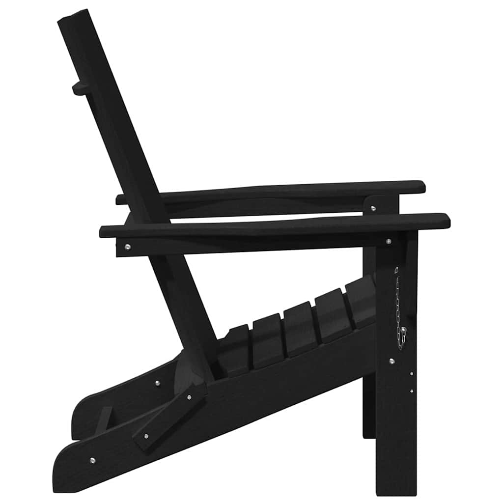 Sulankstoma Adirondack kėdė Juoda 74.5 x 80.5 x 90cm HDPE