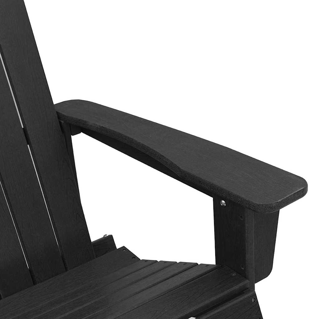 Adirondack supama kėdė Juoda 73.5 x 92 x 90cm HDPE