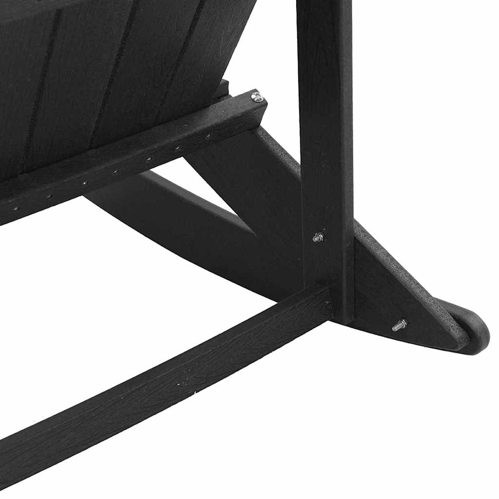 Adirondack supama kėdė Juoda 73.5 x 92 x 90cm HDPE