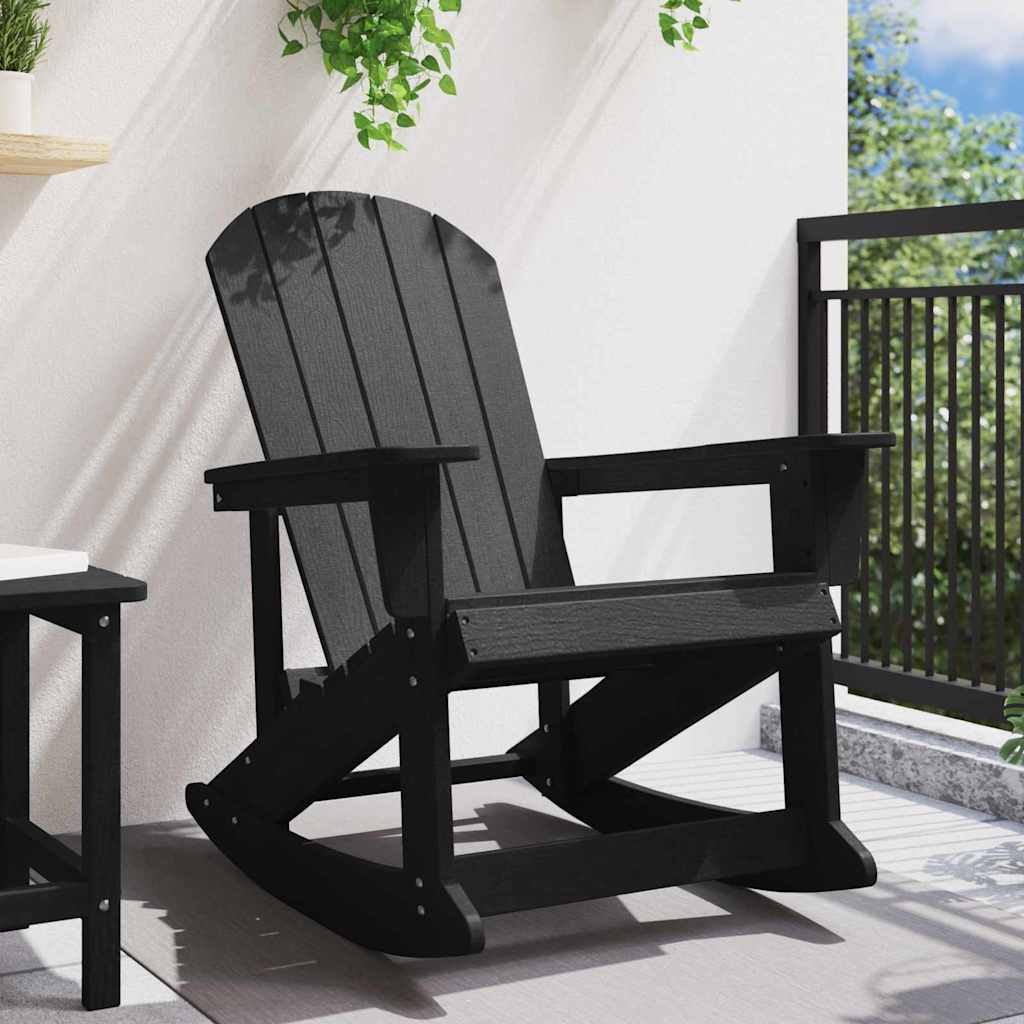 Adirondack supama kėdė Juoda 73.5 x 92 x 90cm HDPE