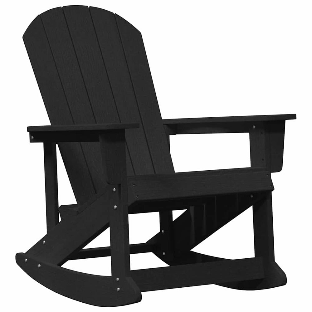 Adirondack supama kėdė Juoda 92 x 73,5 x 92 cm HDPE