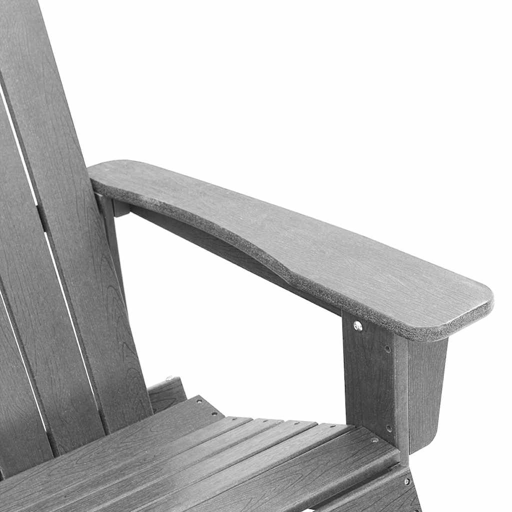 Adirondack supama kėdė Šviesiai pilka 73.5 x 92 x 90cm HDPE