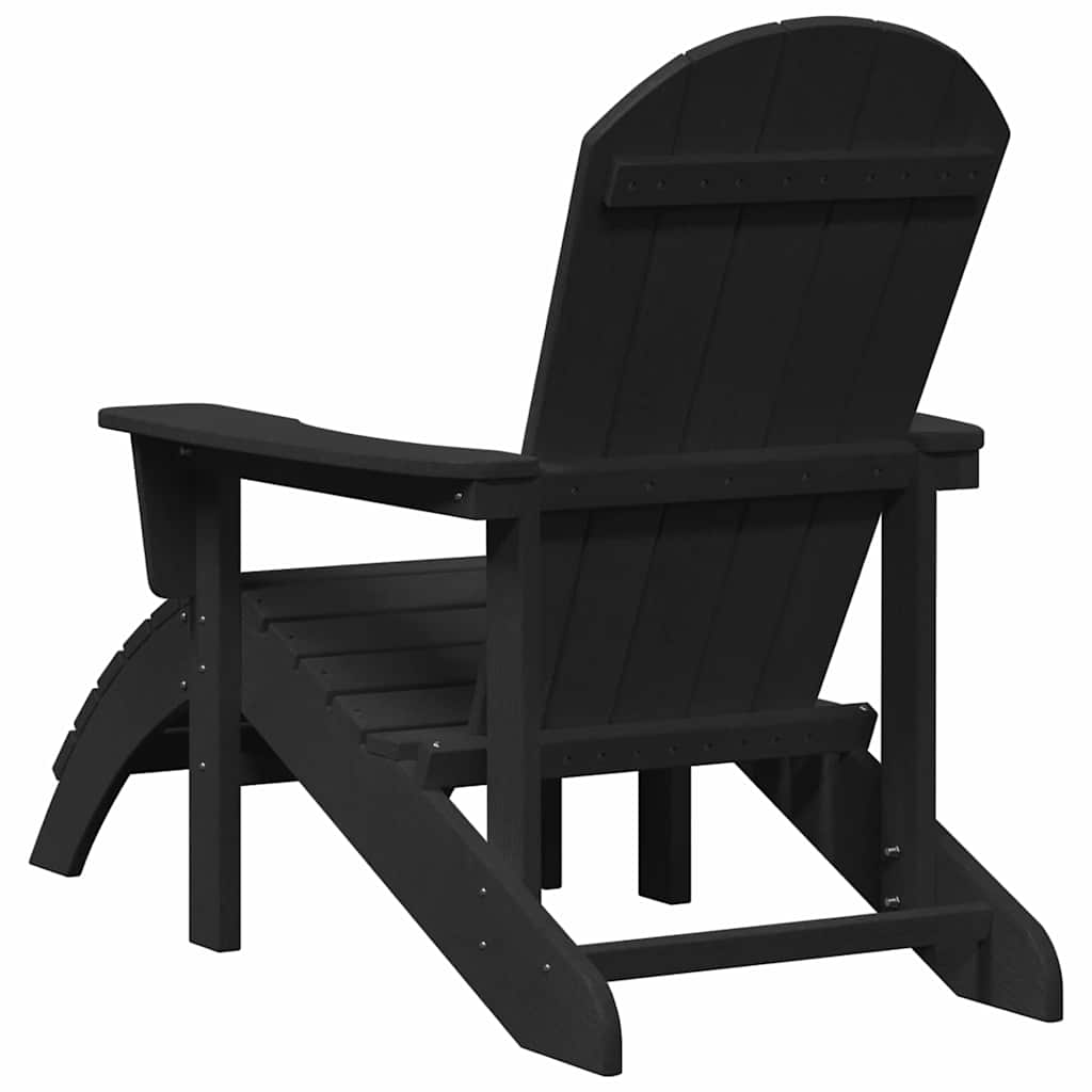 Adirondack kėdė Juoda 82 x 74 x 92 cm HDPE