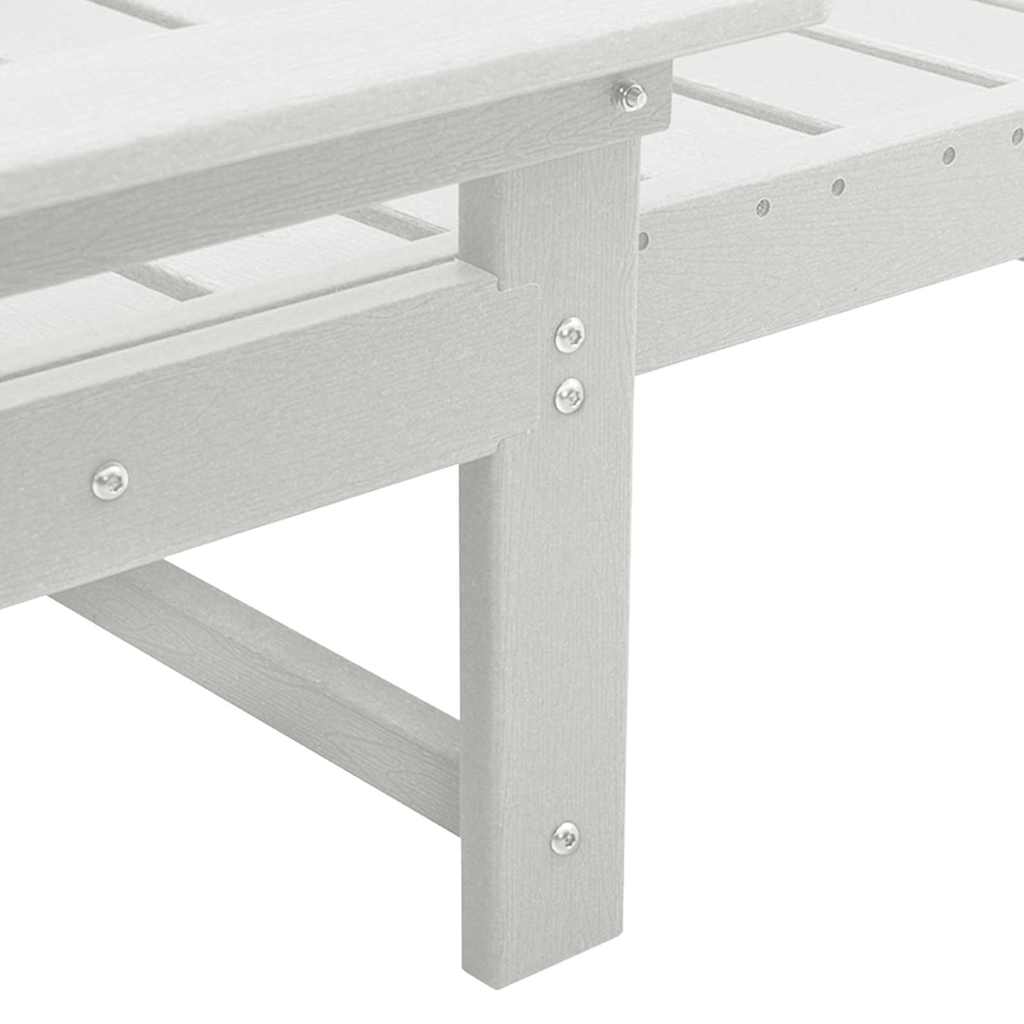 Saulės gultas Balta 73.5 x 92 x 90cm HDPE
