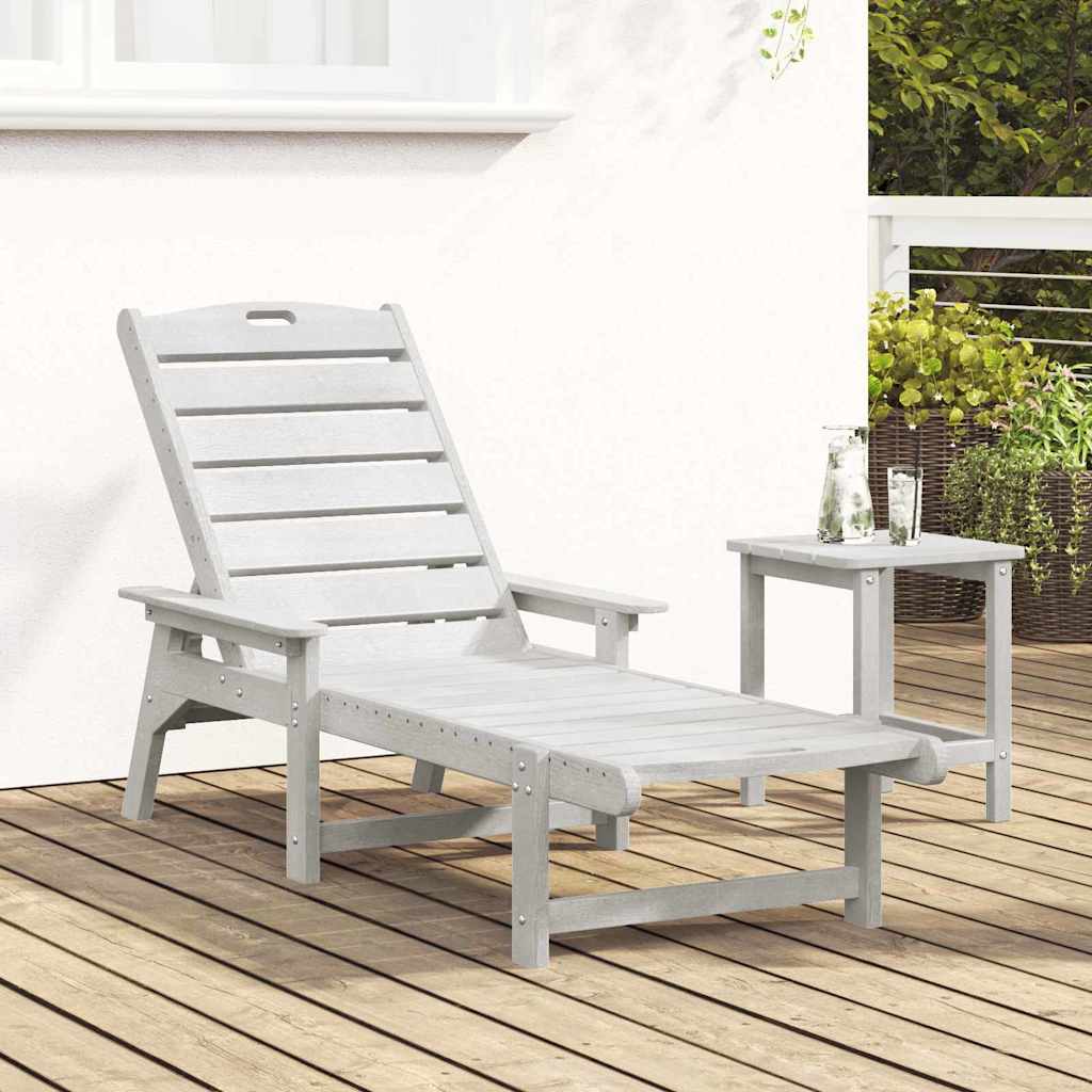 Saulės gultas Balta 73.5 x 92 x 90cm HDPE