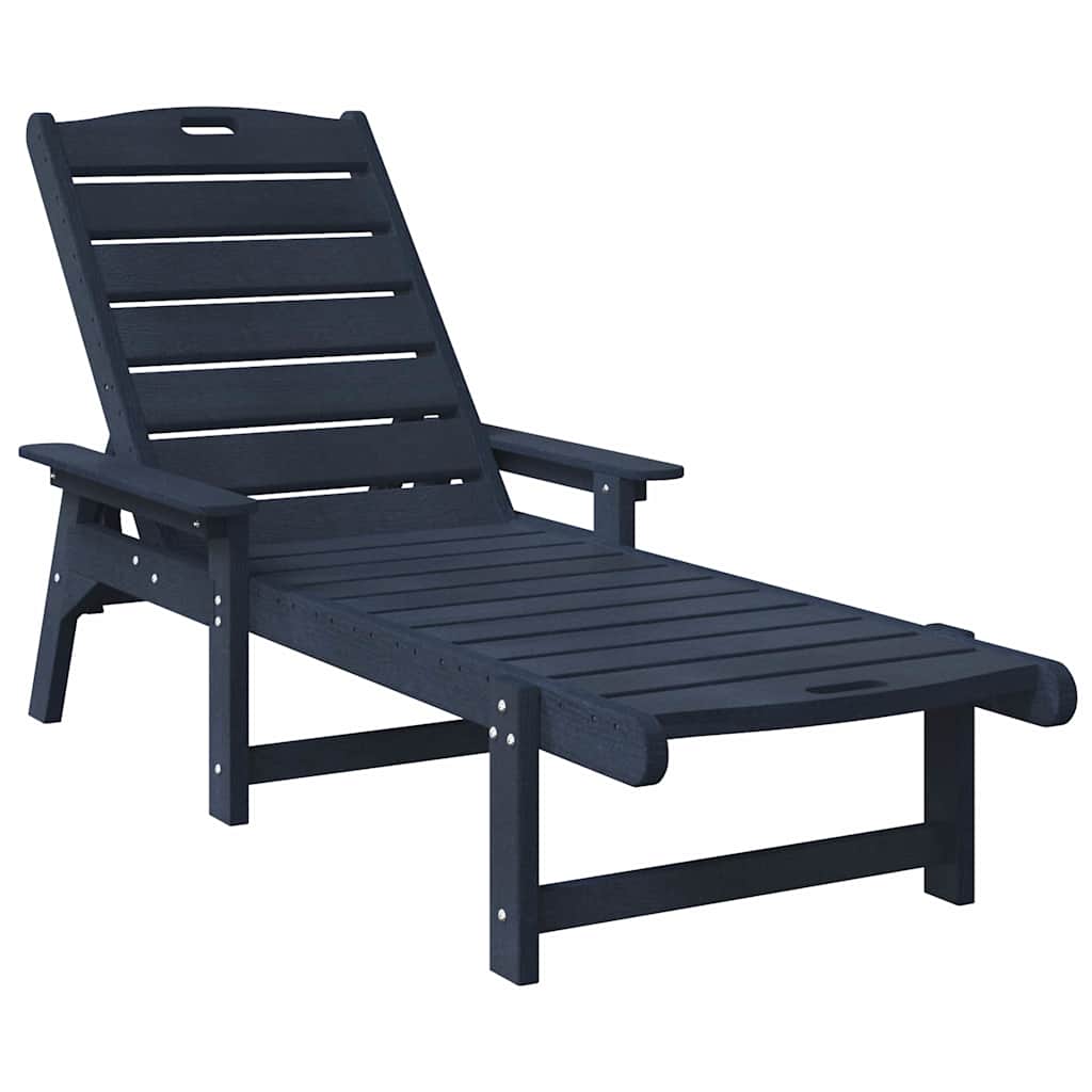 Saulės gultas su pagalve Tamsiai mėlyna 73.5 x 92 x 90cm HDPE