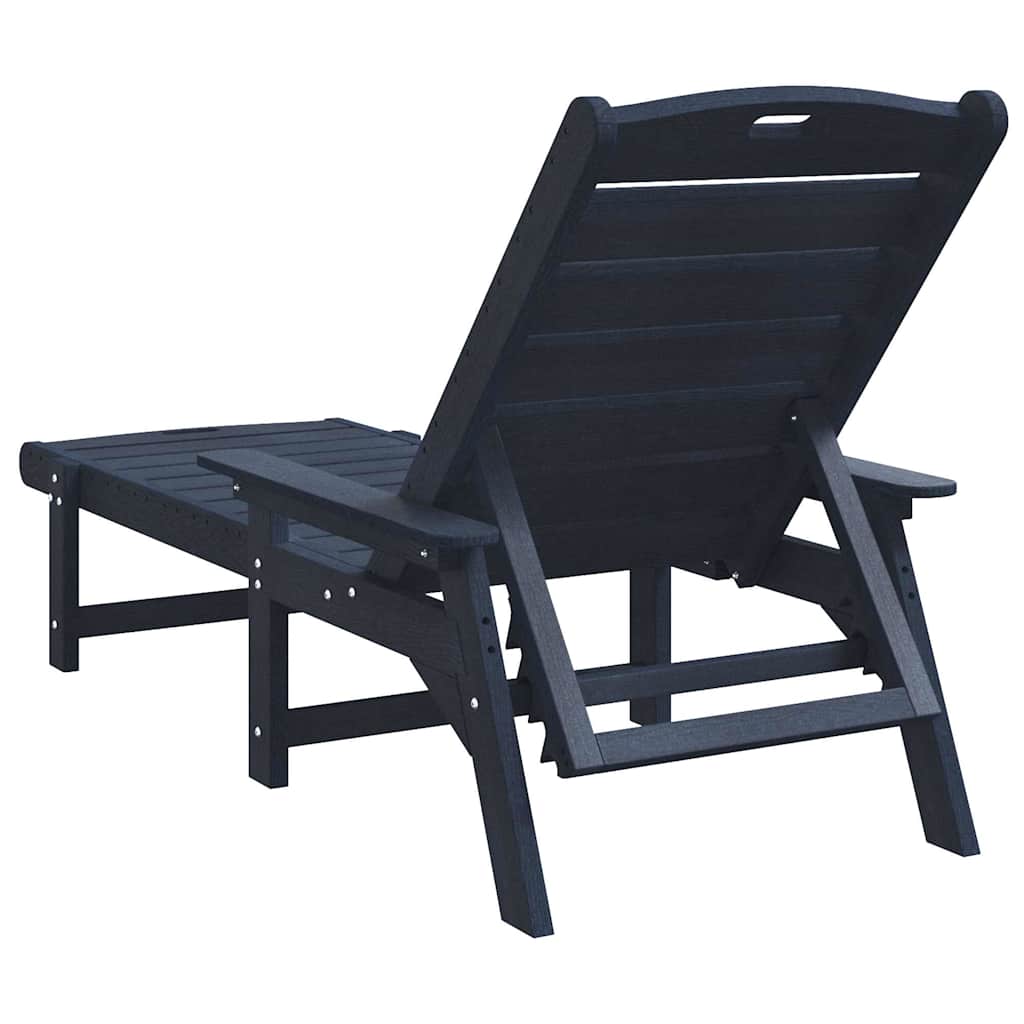 Saulės gultas su pagalve Tamsiai mėlyna 73.5 x 92 x 90cm HDPE