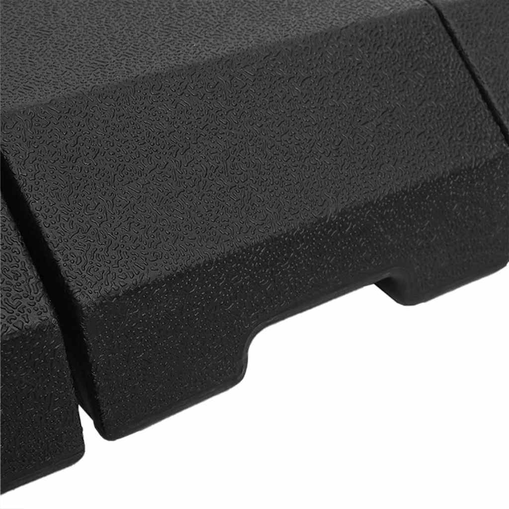 Kantilevro pavėsinės pagrindo rinkinys 4 pcs Juoda