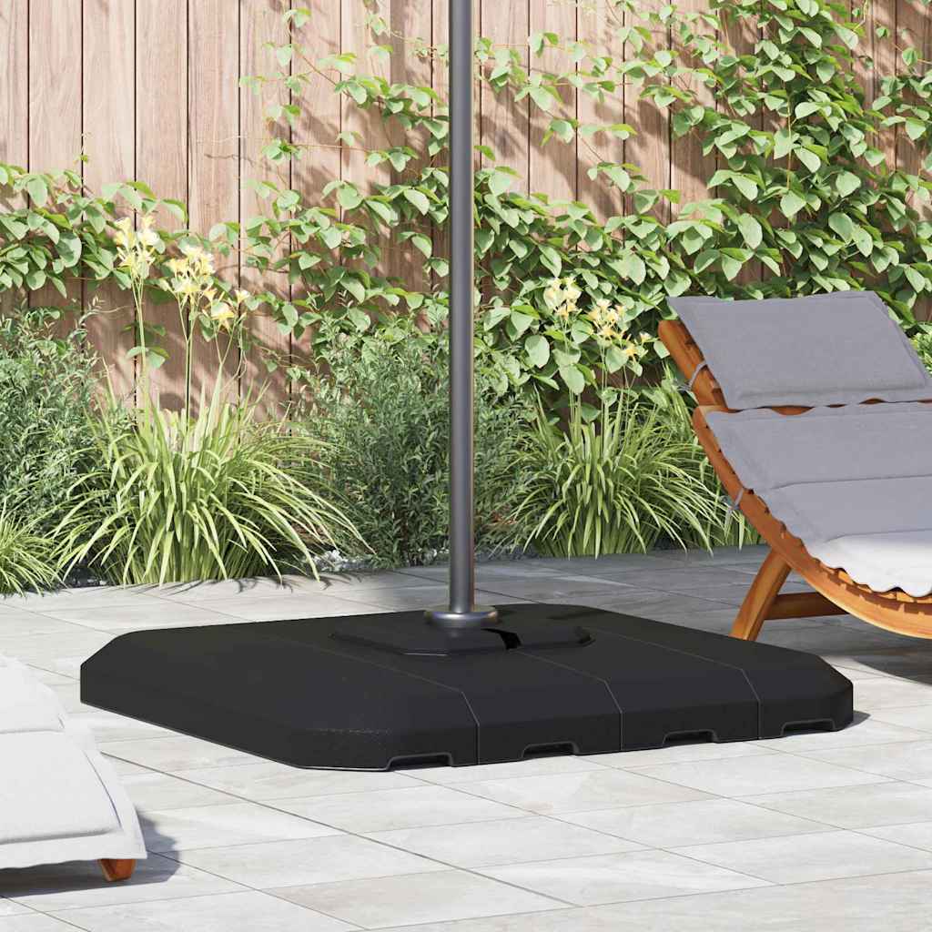 Kantilevro pavėsinės pagrindo rinkinys 4 pcs Juoda