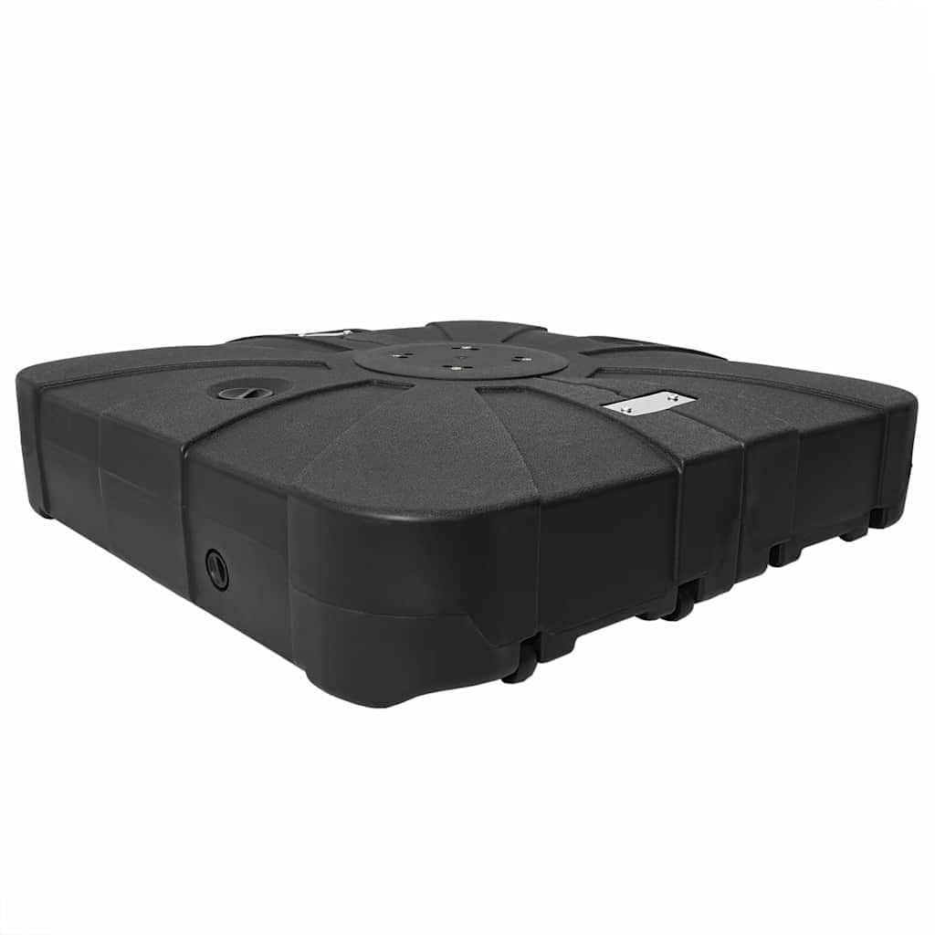 Kantilevro pavėsinės pagrindo rinkinys 2 pcs Juoda