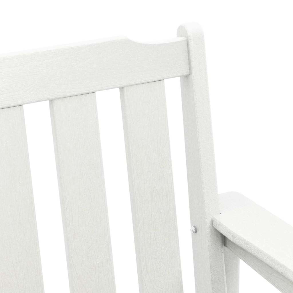 Sodo valgomojo kėdės 4 vnt Balta 65,5x55,5x88 cm HDPE