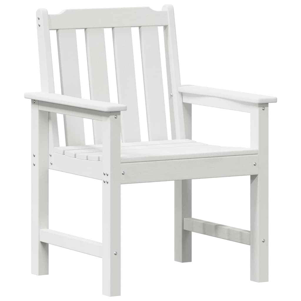 Sodo valgomojo kėdės 4 vnt Balta 65,5x55,5x88 cm HDPE