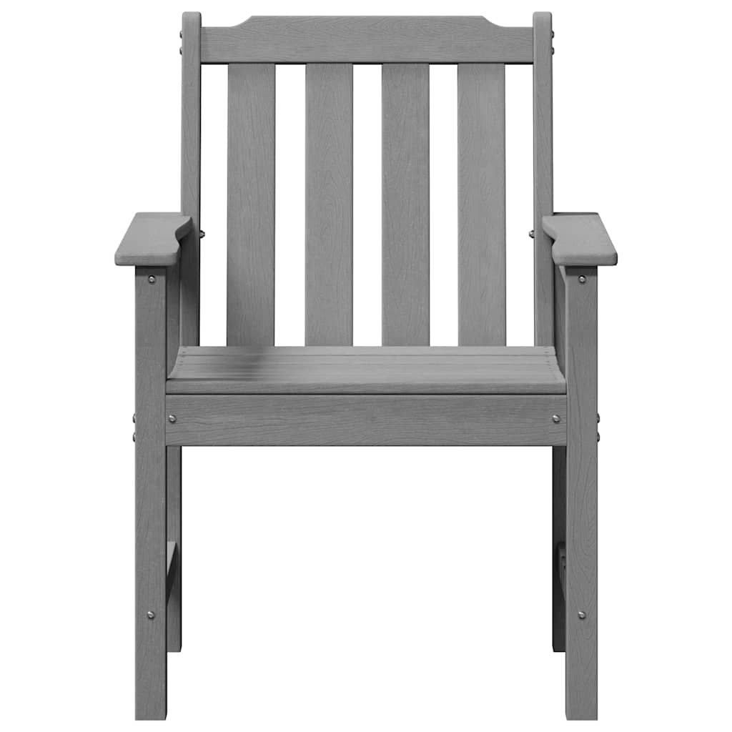 Garden Dining Chairs 4 pcs Light Grey 65.5x55.5x88 cm HDPE
