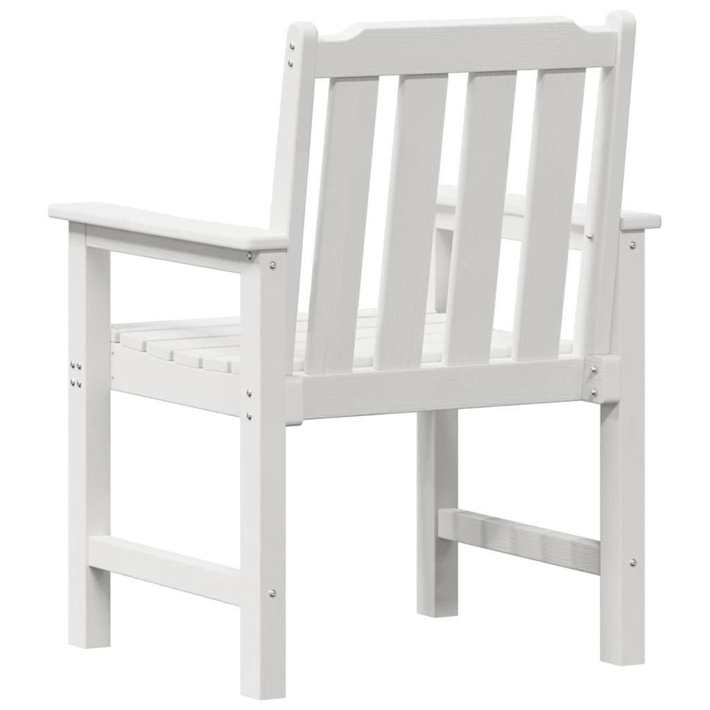 Dārza ēdamistabas krēsli 6 gab. balti 65,5x55,5x88 cm HDPE