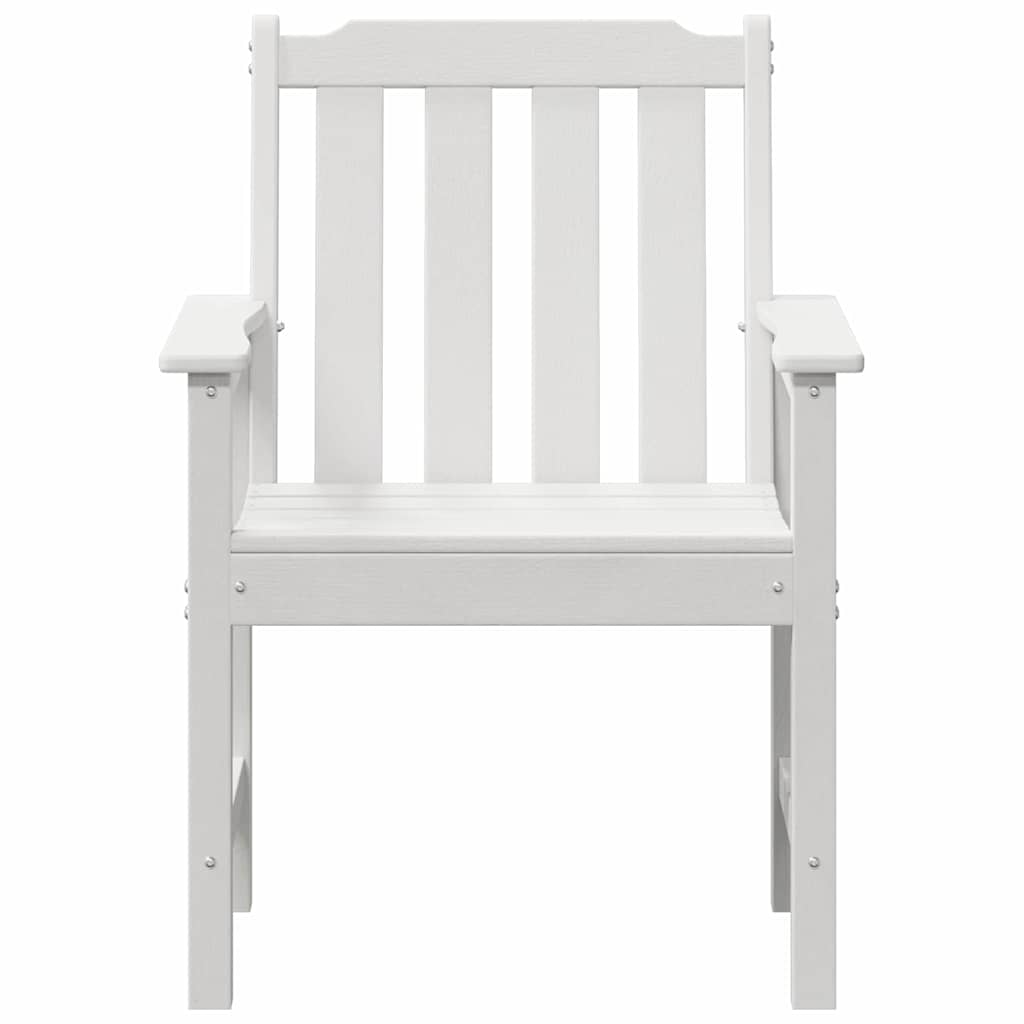Dārza ēdamistabas krēsli 6 gab. balti 65,5x55,5x88 cm HDPE