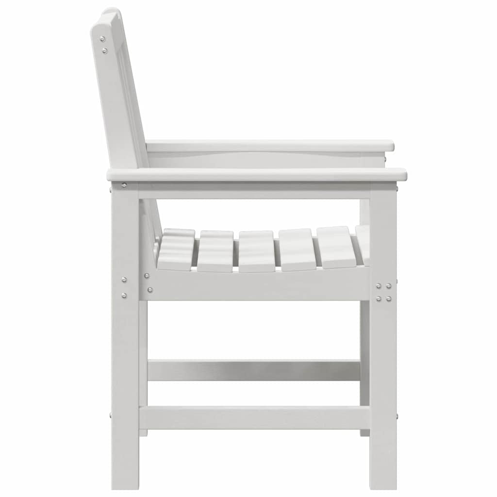 Dārza ēdamistabas krēsli 6 gab. balti 65,5x55,5x88 cm HDPE