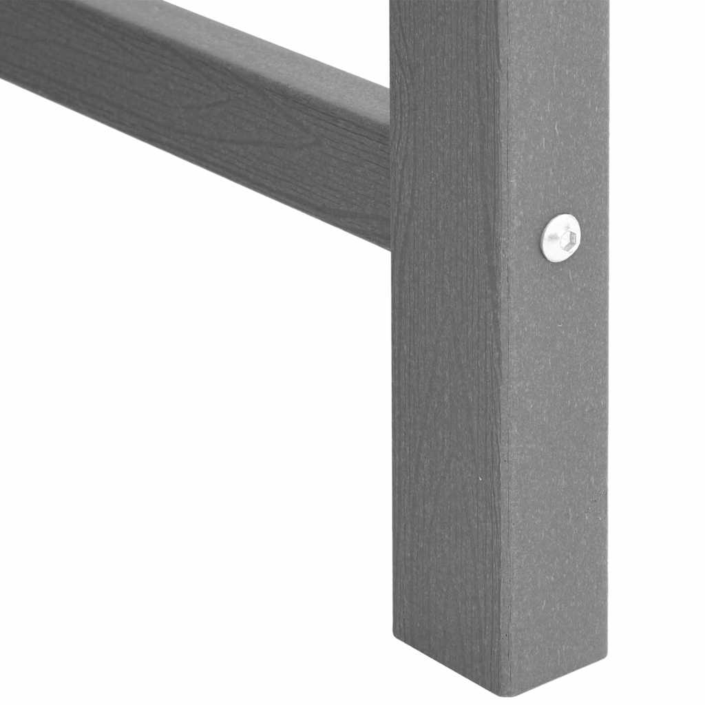 Dārza krēsli 6 gab. Gaiši pelēki 65.5x55.5x88 cm HDPE