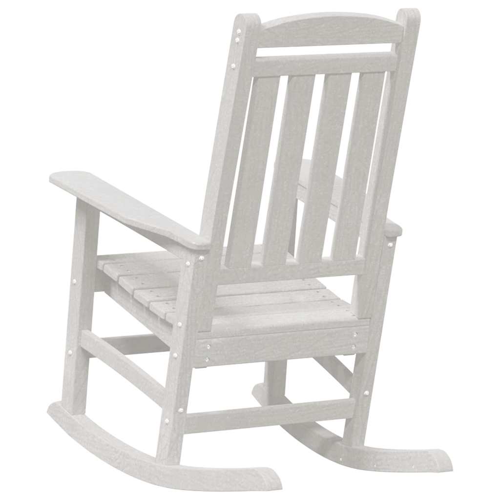 Sodo sūpynės kėdžių komplektas 2 vnt Balta 70x92x107.5 cm HDPE