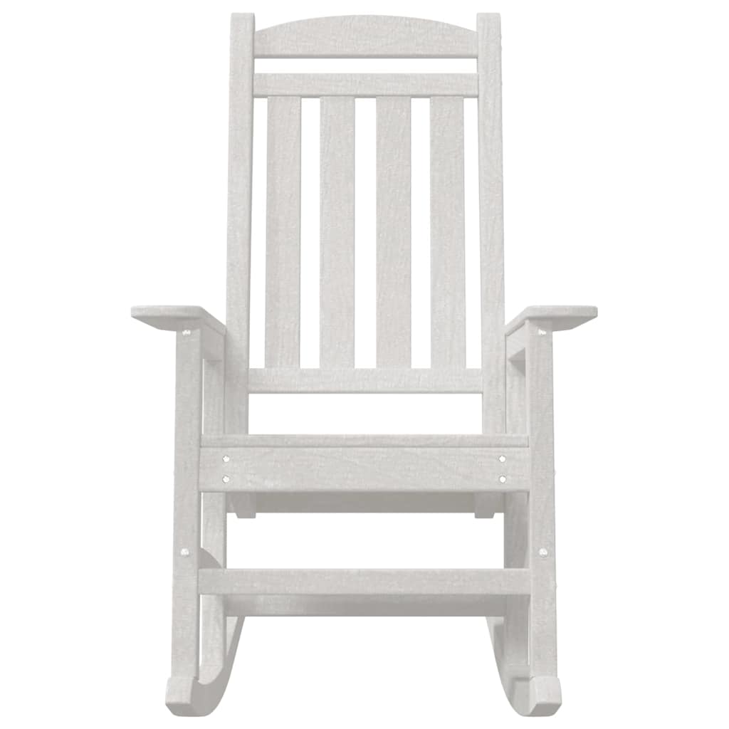 Sodo sūpynės kėdžių komplektas 2 vnt Balta 70x92x107.5 cm HDPE
