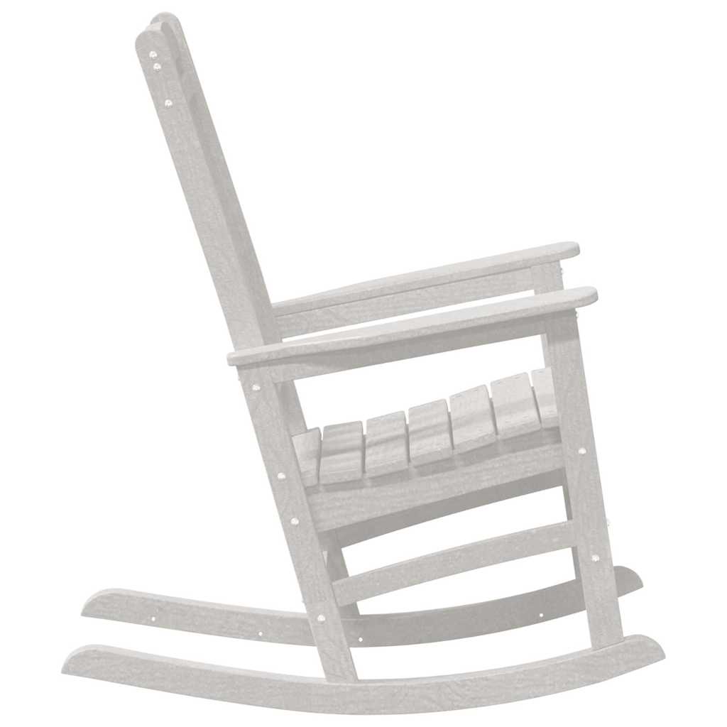 Sodo sūpynės kėdžių komplektas 2 vnt Balta 70x92x107.5 cm HDPE