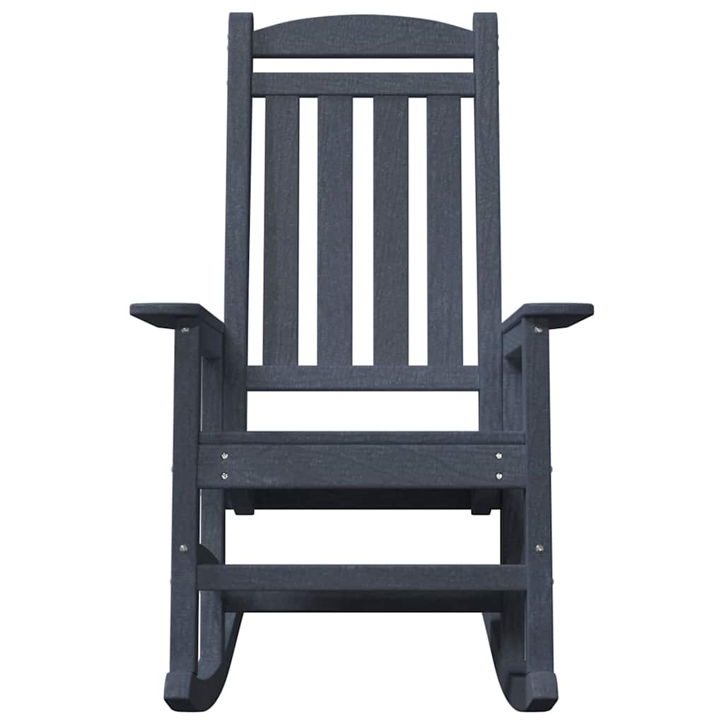 sodo sūpynės kėdės 2 vnt Tamsiai mėlyna 70x92x107.5 cm HDPE